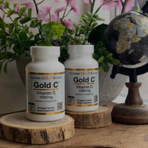 Set van 2 Gold C, Vitamin C, 1,000 mg, 60 Veggie Capsules